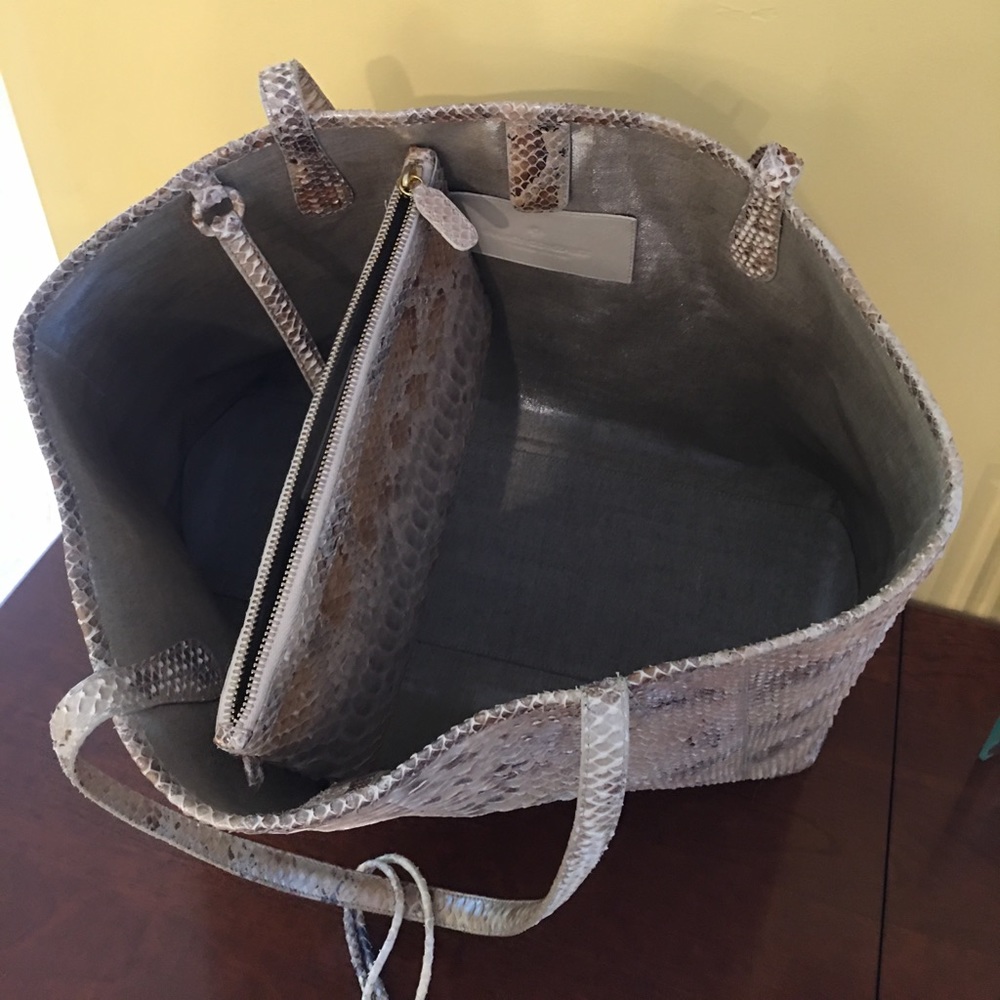 Nancy Gonzalez Erica Python Bag W/ Matching Clutch - image 3